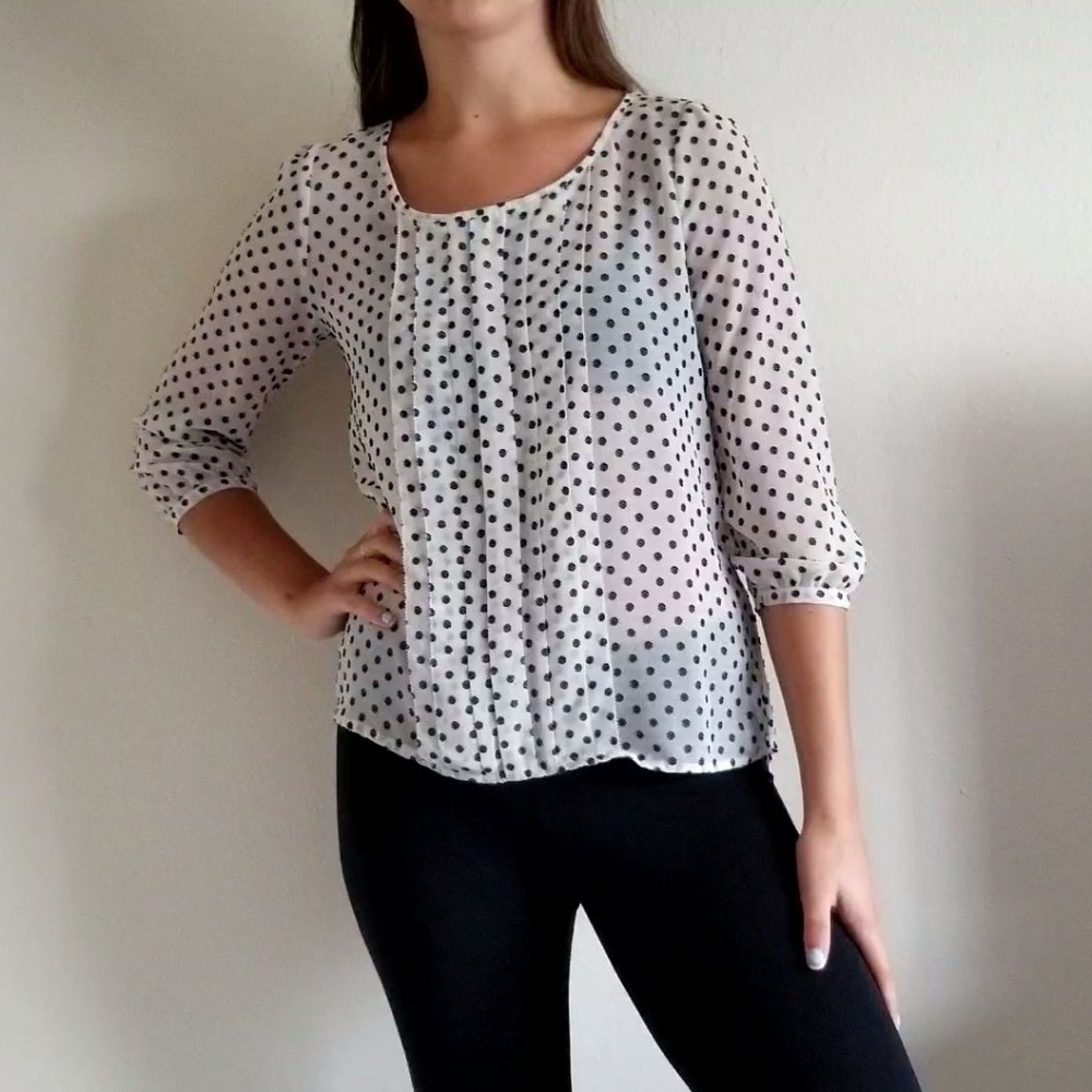 Chiffon Polka Dot Blouse / Top